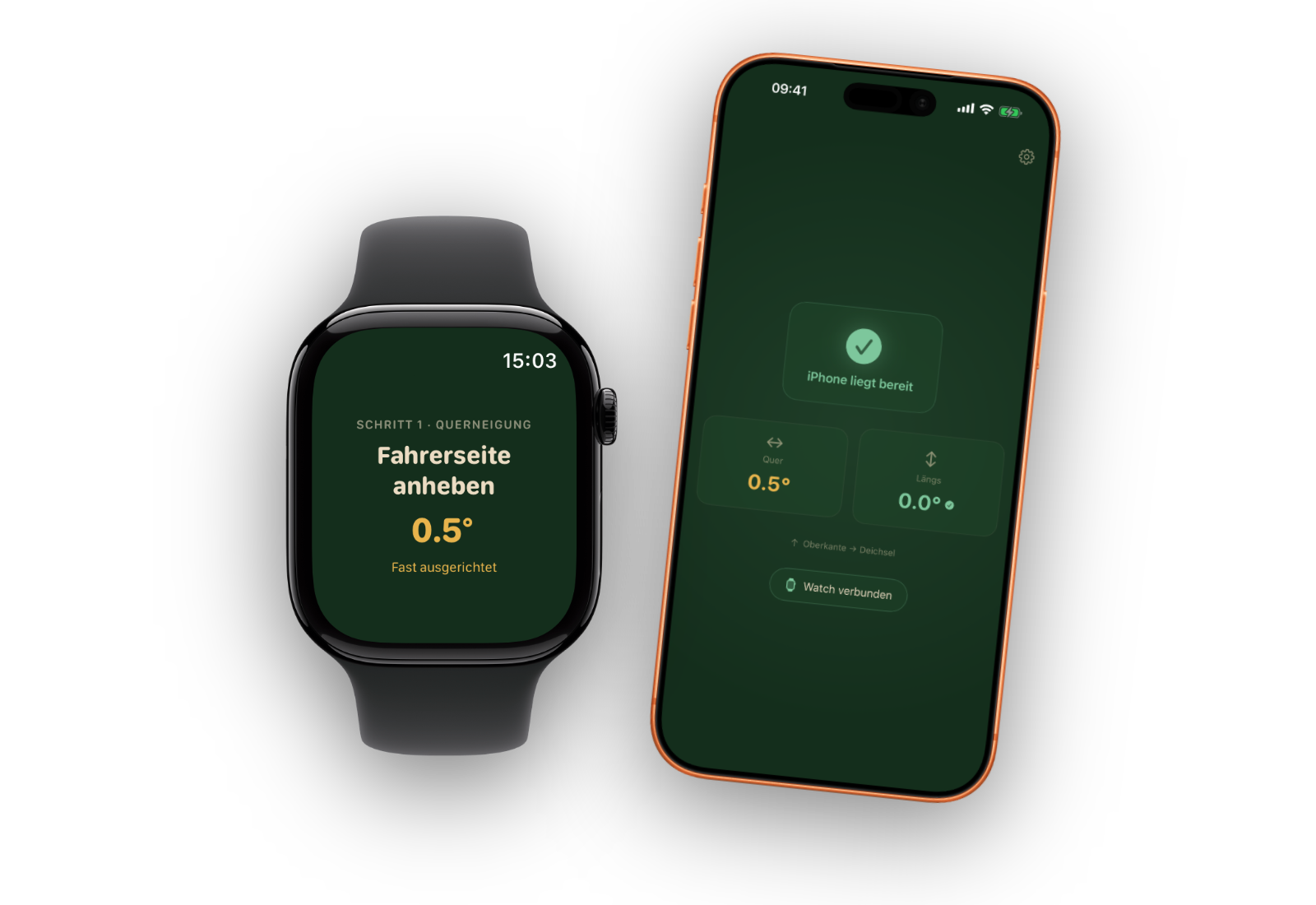 LevelMate mit Apple Watch
